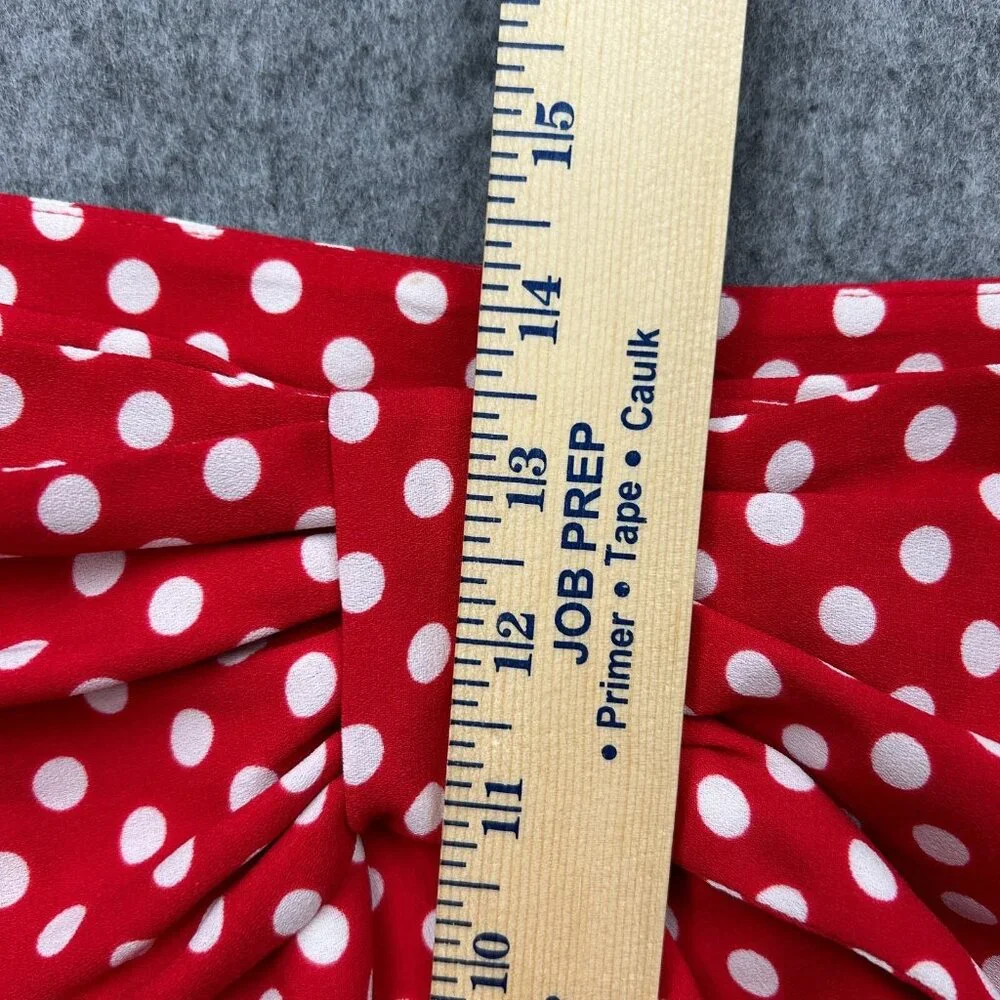 Disney Lauren Conrad Minnie Mouse Bow Shorts Women's Size XL Red Polka Dot - Picture 10 of 12